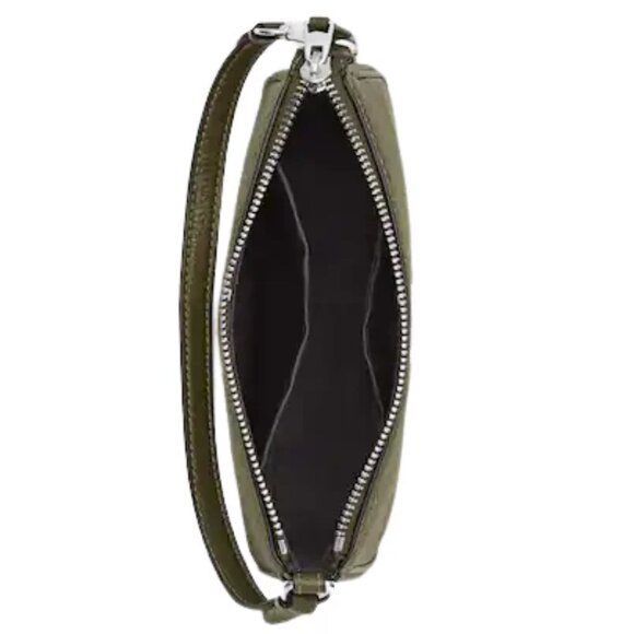 NWT! NEW1! Coach Norita 19 In Olive Army Green Leather Wristlet Signature Classi - Picture 8 of 10